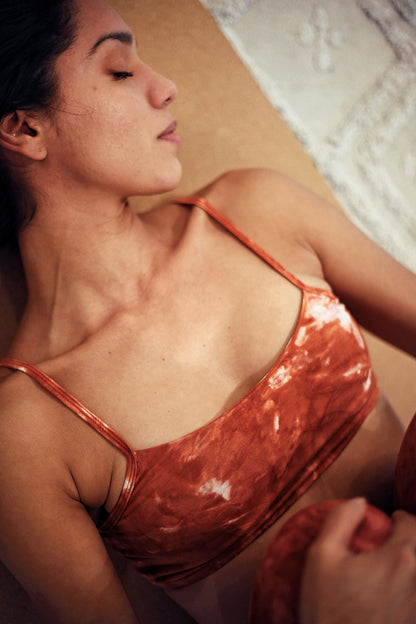 Brassière Aura en fibres de bambou - Terracotta