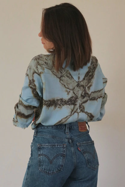 CHEMISE SILKY - Blue sky